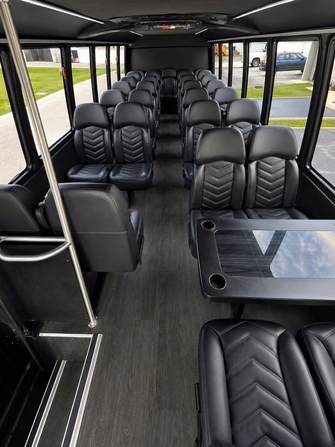 15 passenger minibus interior