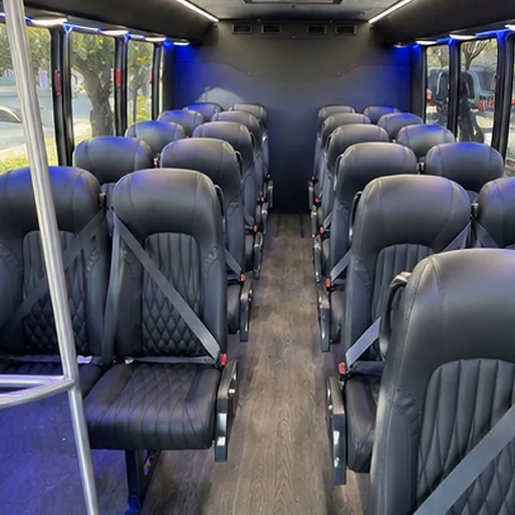 25 passenger minibus inside