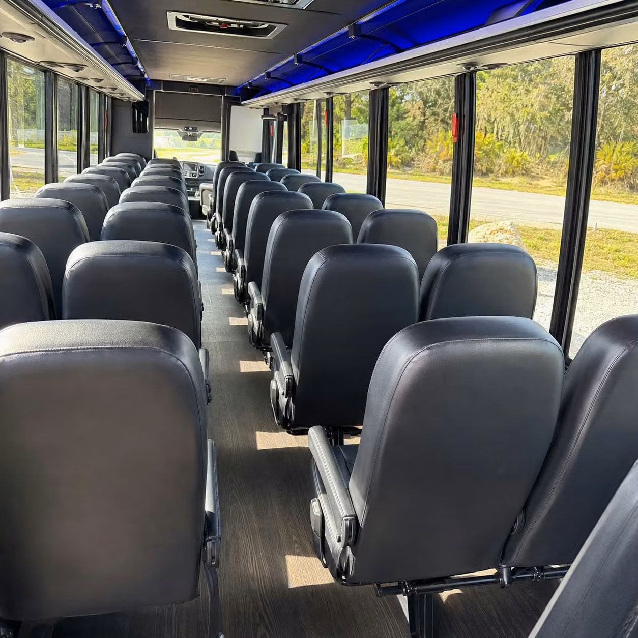 30 passenger minibus inside