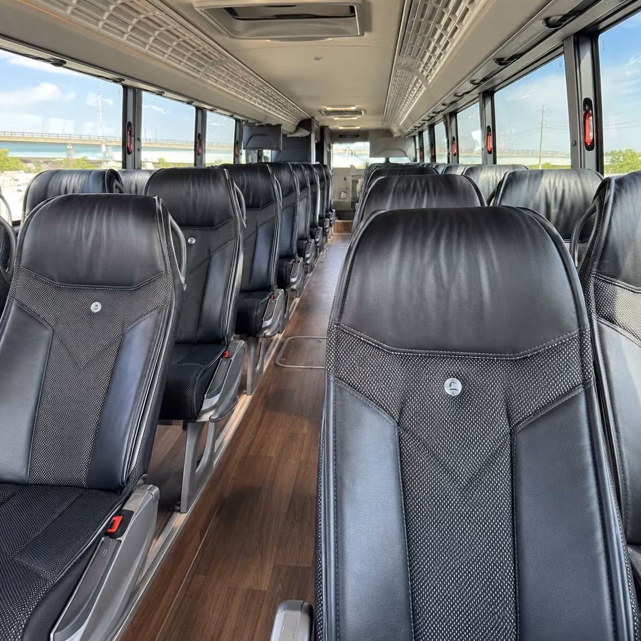 hialeah charter bus rental interior