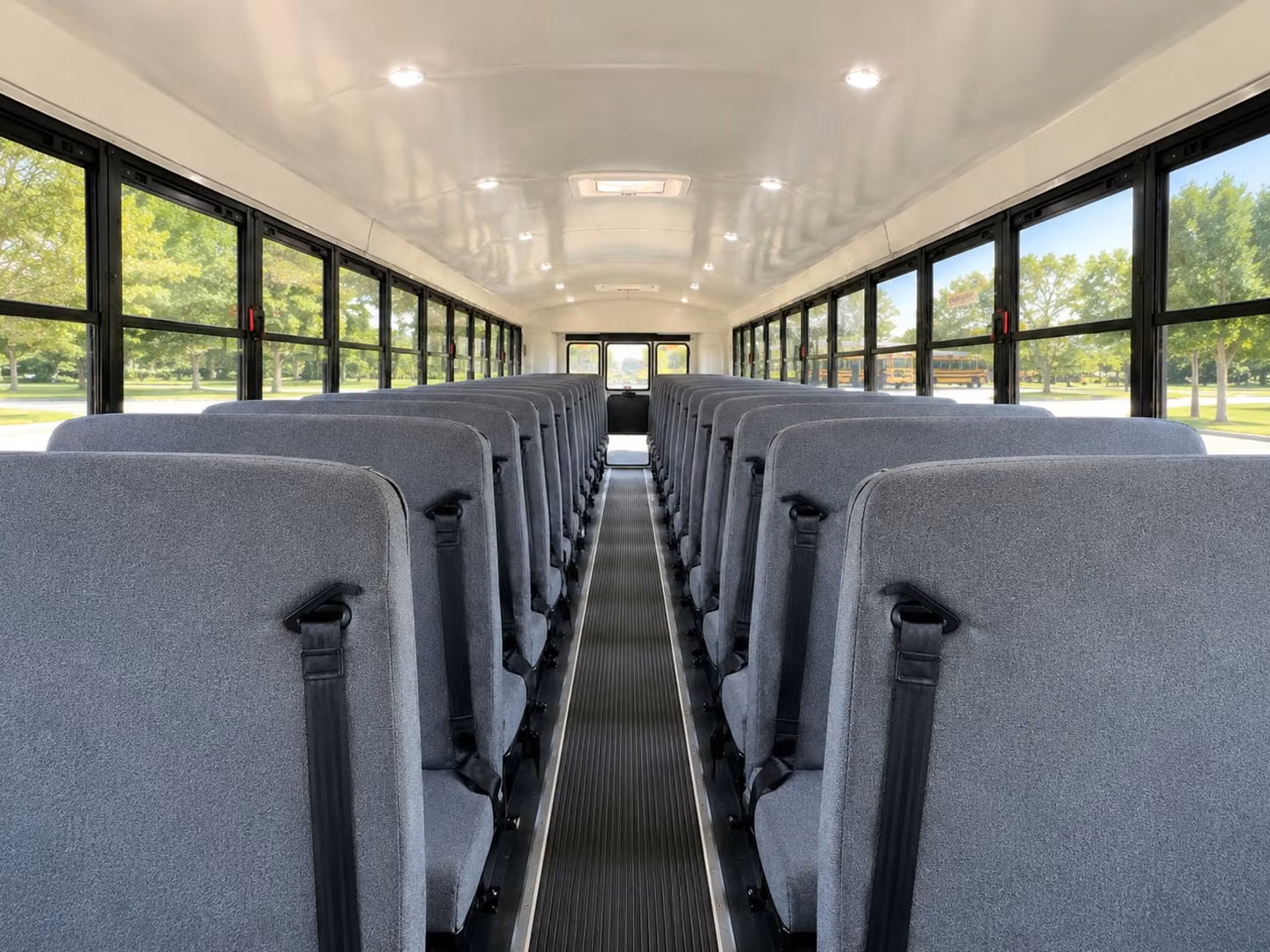 school bus inside