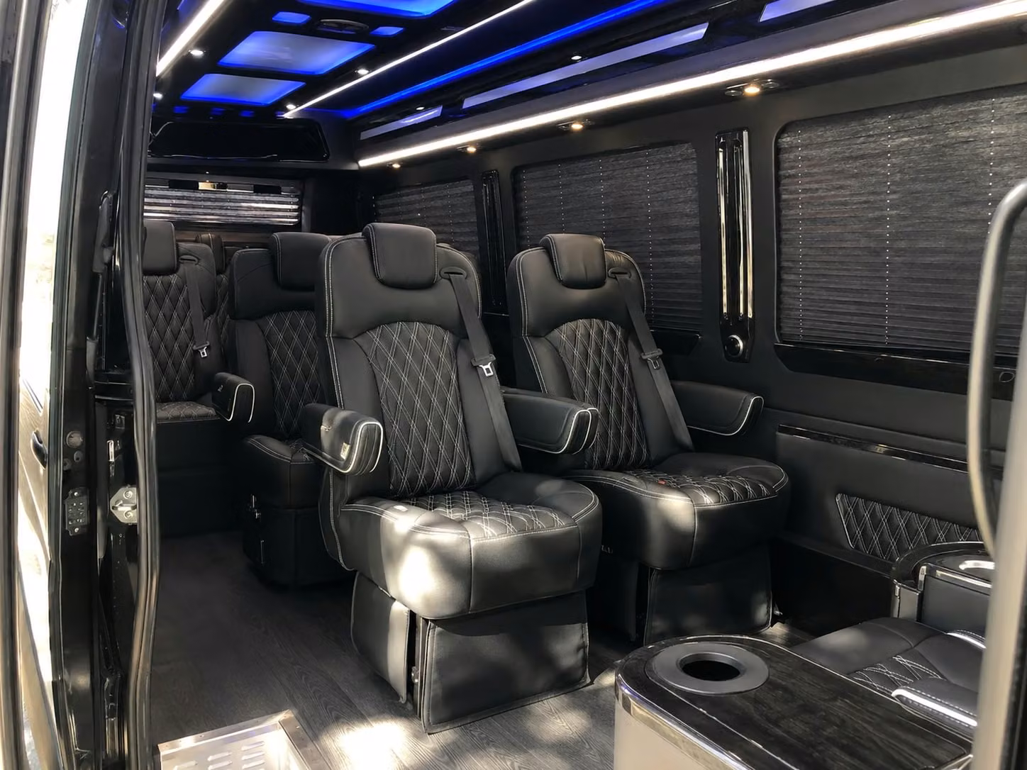 sprinter van with driver inside